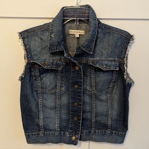 Bullhead Black Denim Vest Size XL